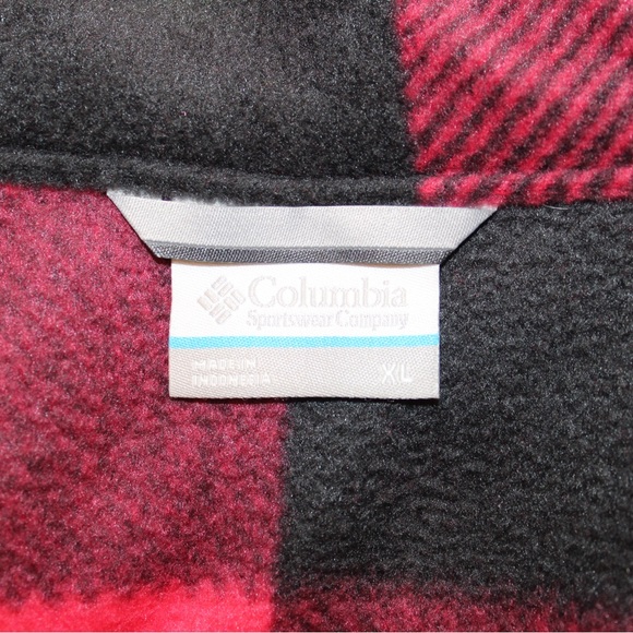 Columbia Buffalo plaid fleece jacket (men’s XL) (NWT) - Picture 7 of 9